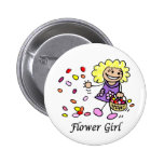 Florista que Wedding o botão da identificação Pins