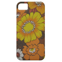 Flower power - teste padrão do tecido do guarda-ch capa iPhone 5 Case-Mate