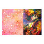 FLUTIST, sparkles do rosa Papéis Personalizados