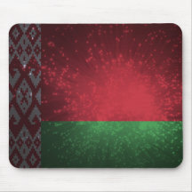 Fogo-de-artifício da bandeira de Belarus Mousepad
