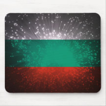 Fogo-de-artifício da bandeira de Bulgária Mouse Pads