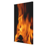 Fogo Impressão De Canvas Esticada