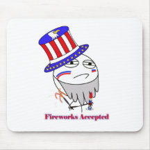 Fogos-de-artifício aceitados! mousepad