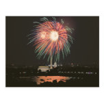 Fogos-de-artifício sobre o Washington DC Cartoes Postais