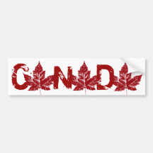 Folha de bordo afligida de Canadá autocolante no v Adesivo