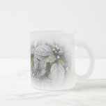 Folhas e bagas da prata caneca