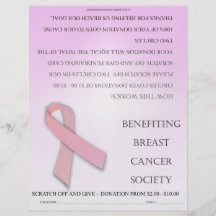Folheto Fundraising da amostra cor-de-rosa de Scra Panfleto