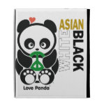 Fólio Caseable do iPad de Panda® do amor