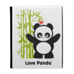 Fólio Caseable do iPad de Panda® do amor