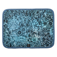 Fólio floral azul do rickshaw agendas
