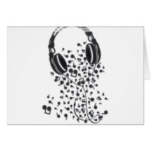 Fones de ouvido cartão