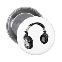 Fones de ouvido legal grandes da música pins