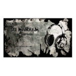 Fones de ouvido & Splatter do DJ em cartões de vis