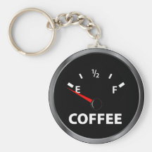 Fora do calibre de combustível do café chaveiros