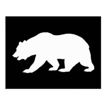 Forma do urso cartao postal