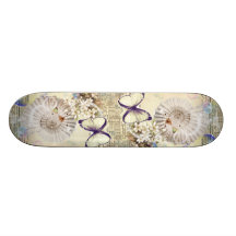 Forma romântica de Paris da borboleta do seashell  Skate