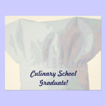 Formando culinário da escola convites