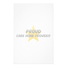 Fornecedor orgulhoso da casa do cuidado papéis personalizados