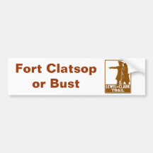 Forte Clatsop ou busto Adesivos