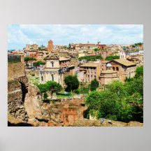 FÓRUM ROMANO Italia - ruínas da foto de Roma Posters