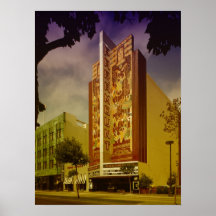 Foto da arte de Oakland do teatro de Paramount do  Poster