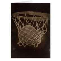 Foto danificada do basquetebol cartões