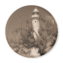 Foto do farol do Sepia ímãs