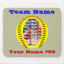 Foto Mousepad do softball de Fastpitch