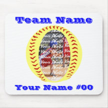 Foto Mousepad do softball de Fastpitch