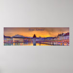 Fotografia panorâmico de HDR da suiça da lucerna Posters