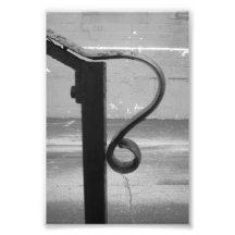 Fotografia R1 4x6 preto e branco da letra do alfab