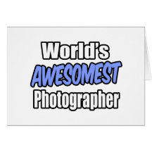 Fotógrafo do Awesomest do mundo Cartao
