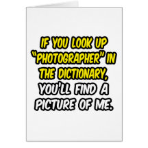 Fotógrafo no dicionário… minha imagem cartoes