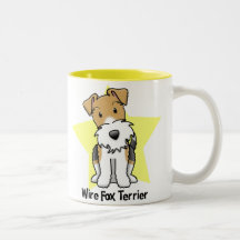 Fox Terrier do fio da estrela de Kawaii Canecas