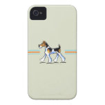 Fox Terrier do fio no movimento Capas iPhone 4 Case-Mate