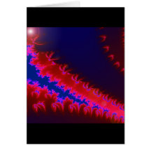 Fractal colorido cartao