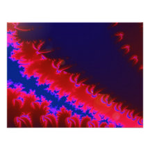 Fractal colorido convites personalizados