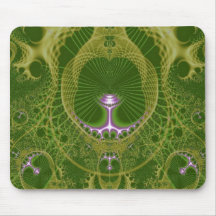 Fractal da verde azeitona mousepad