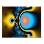Fractal do azul e do ouro arte de fotos