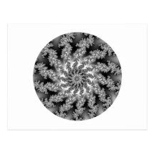 Fractal espiral mandelbrot spiral cartão postal