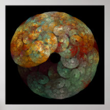 Fractal orgânico pôsteres