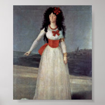 Francisco de Goya - retrato da duquesa de alba Posteres