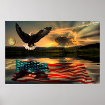 Freedom-Eagle-W-Flag-2010 Posteres