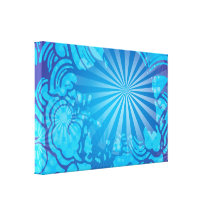FreeVector-Starburst-Sky.ai Impressão De Canvas Envolvidas