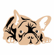 French Bulldog rose Escultura Fotos