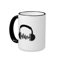 Freqüência DJ dos fones de ouvido Caneca