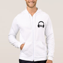 Freqüência DJ dos fones de ouvido T-shirt