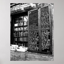 Fresco parisiense da livraria impressão