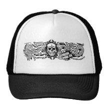 FreshPow! Chapéu preto de SkullTrucker Bone