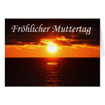 Froelicher Muttertag - por do sol de San Diego Cartão